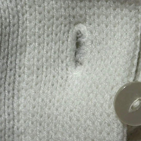 Vtg Sears 1960s Floral Crewel Embroidery Cardigan Pinup Boho Retro Acrylic XL - Picture 8 of 15